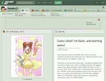 Tablet Screenshot of hanako21.deviantart.com