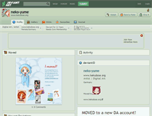 Tablet Screenshot of neko-yume.deviantart.com