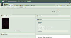 Desktop Screenshot of damien.deviantart.com