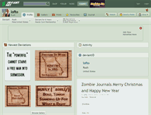 Tablet Screenshot of lofto.deviantart.com