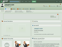 Tablet Screenshot of juniart31059.deviantart.com