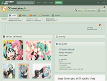 Tablet Screenshot of cc-luvs-lelouch.deviantart.com