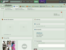 Tablet Screenshot of mikelarey.deviantart.com