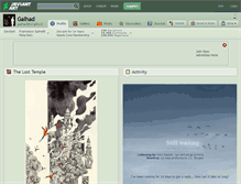 Tablet Screenshot of galhad.deviantart.com