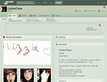 Tablet Screenshot of lizziexchaos.deviantart.com