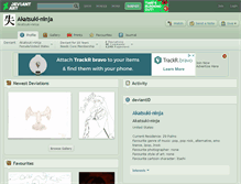 Tablet Screenshot of akatsuki-ninja.deviantart.com