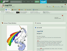 Tablet Screenshot of angel35w.deviantart.com