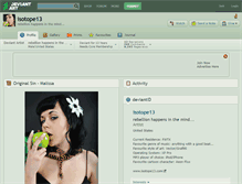 Tablet Screenshot of isotope13.deviantart.com