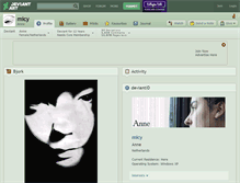 Tablet Screenshot of micy.deviantart.com