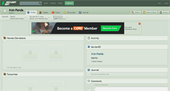 Desktop Screenshot of iron-panda.deviantart.com