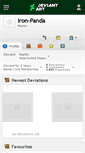 Mobile Screenshot of iron-panda.deviantart.com