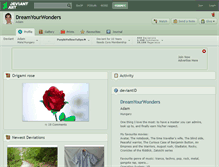 Tablet Screenshot of dreamyourwonders.deviantart.com