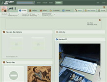 Tablet Screenshot of ce0812.deviantart.com
