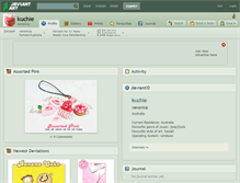 Tablet Screenshot of kuchie.deviantart.com