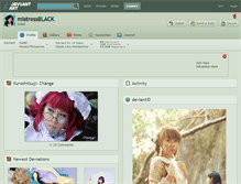 Tablet Screenshot of mistressblack.deviantart.com