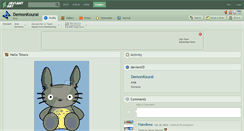 Desktop Screenshot of demonkourai.deviantart.com