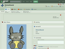 Tablet Screenshot of demonkourai.deviantart.com