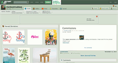 Desktop Screenshot of monkeytroubleaj.deviantart.com