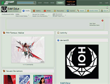 Tablet Screenshot of edd1zzle.deviantart.com