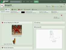 Tablet Screenshot of dhream93.deviantart.com