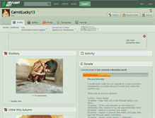Tablet Screenshot of carrotlucky13.deviantart.com