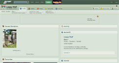 Desktop Screenshot of loopy-wolf.deviantart.com