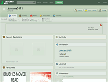 Tablet Screenshot of jomama5171.deviantart.com