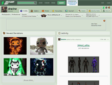 Tablet Screenshot of dracine.deviantart.com