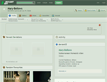 Tablet Screenshot of mary-bellows.deviantart.com