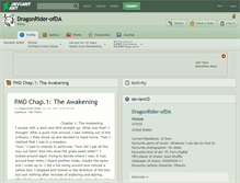 Tablet Screenshot of dragonrider-ofda.deviantart.com
