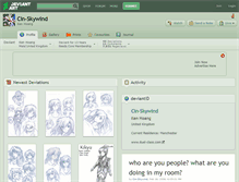 Tablet Screenshot of cin-skywind.deviantart.com