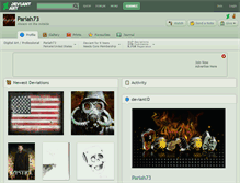 Tablet Screenshot of pariah73.deviantart.com