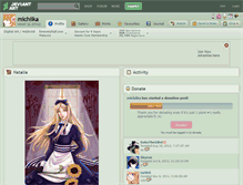 Tablet Screenshot of michiika.deviantart.com