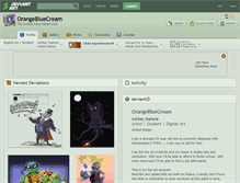 Tablet Screenshot of orangebluecream.deviantart.com