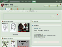 Tablet Screenshot of freaks-r-us.deviantart.com