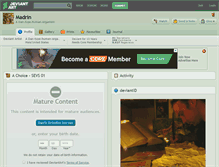 Tablet Screenshot of madrin.deviantart.com
