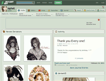 Tablet Screenshot of laphet.deviantart.com