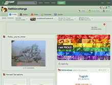 Tablet Screenshot of nattislovemanga.deviantart.com