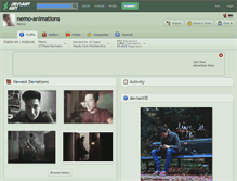 Tablet Screenshot of nemo-animations.deviantart.com