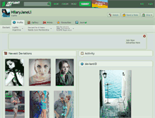 Tablet Screenshot of hilaryjaneli.deviantart.com