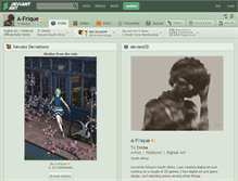Tablet Screenshot of a-frique.deviantart.com