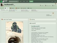 Tablet Screenshot of handbanana001.deviantart.com