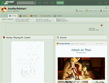 Tablet Screenshot of amelia-reinhart.deviantart.com
