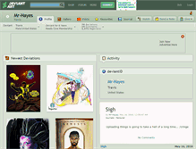 Tablet Screenshot of mr-hayes.deviantart.com