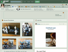 Tablet Screenshot of d1znee.deviantart.com