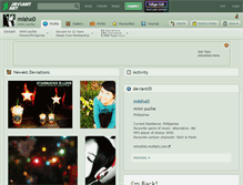 Tablet Screenshot of mishx0.deviantart.com