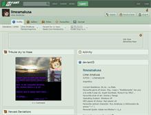 Tablet Screenshot of limeamakusa.deviantart.com