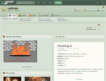 Tablet Screenshot of cubfinder.deviantart.com