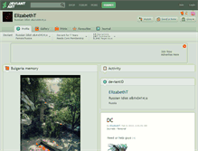 Tablet Screenshot of elizabetht.deviantart.com