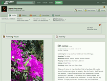 Tablet Screenshot of baronvonvoe.deviantart.com